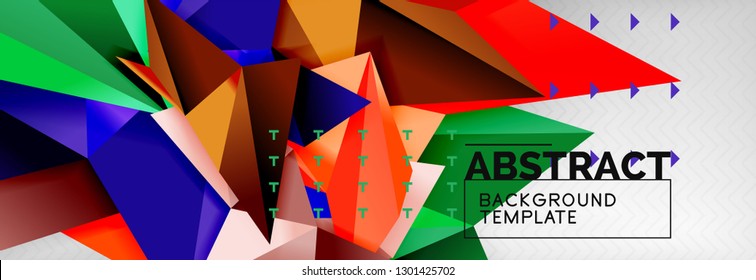 Fundo abstrato, composição de triângulos geométricos de cor voadora em cinza. Vetor techno design papel de parede