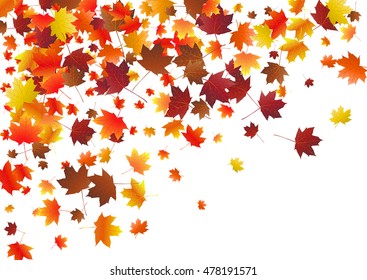Fall Leaves Background Stock Vector (Royalty Free) 722014240