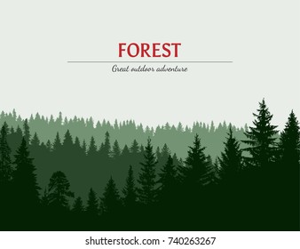  Abstrakter Hintergrund.Waldwildlandschaft. Vorlage für Ihr Design funktioniert. Handgezeichnete Vektorgrafik.