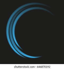 abstract background in the form of blue lines on a black background