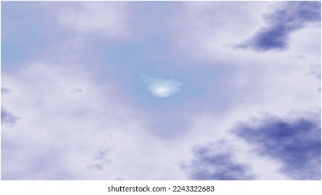 abstract background in the form of clouds heavenly with white and blue mixed colors. great for tamplate, wallpaper, background. vector illustration.