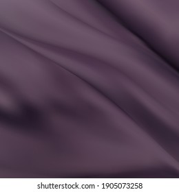 Abstract background in the form of crumpled tissue. Silk fabric with folds. Textile background. Vector illustration