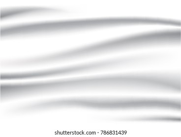 Abstract background in the form of crumpled tissue. Silk fabric with folds. Textile background. Vector illustration