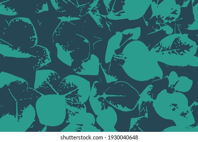 Abstract background in the form of flowers and leaves. Natural abstract bright colorful background. Vector eps