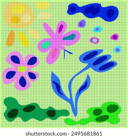 
Abstract background in the form of an image of summer nature