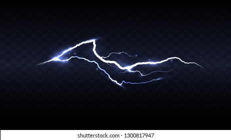 Abstract background in the form of lightning. Powerful charge causing a lot of sparks. Nature force