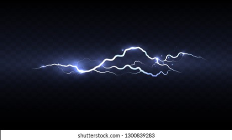 Abstract background in the form of lightning. Powerful charge causing a lot of sparks. Nature force