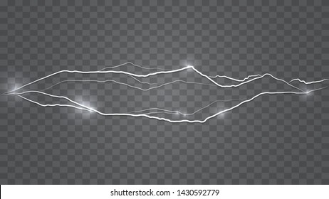 Abstract background in the form of lightning. Powerful charge causing a lot of sparks. Nature force