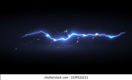 Abstract background in the form of lightning. Powerful charge causing a lot of sparks. Nature force