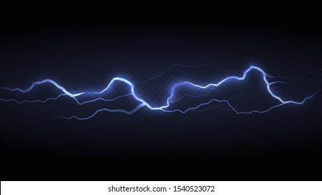 Abstract background in the form of lightning. Powerful charge causing a lot of sparks. Nature force