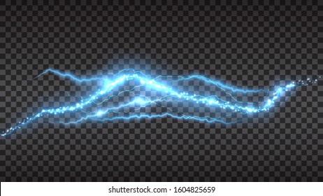 Abstract background in the form of lightning. Powerful charge causing a lot of sparks. Nature force