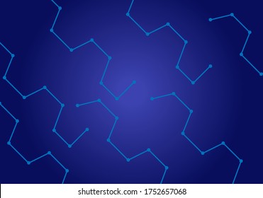 
Abstract background in the form of lines and dots. Digital data technology connection.
