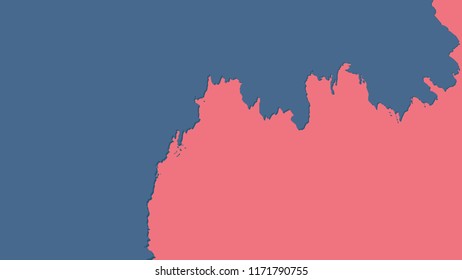 Abstract background in the form of a map. A bright blue sky. Space for writing and design.
Torn texture.Vector illustration.