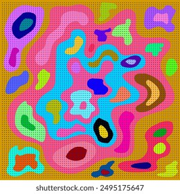 Fondo Abstractas en forma de manchas y manchas multicolores