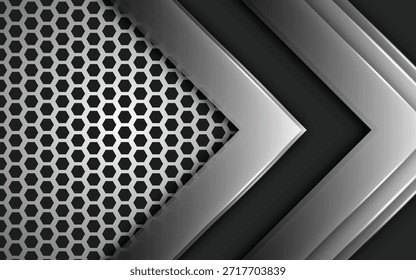 Fondo Abstractas en forma de capas dimensionales superpuestas de piezas de papel de flecha.
