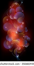 Abstract background in the form of a space nebula with stars