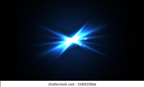 Abstract background in the form of spark. Powerful charge causing a lot of sparks. Holiday spark