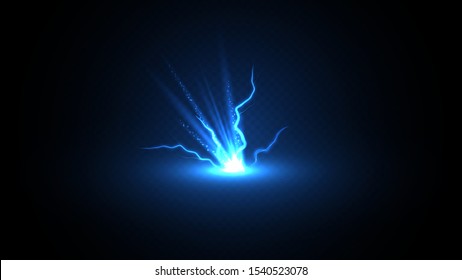 Abstract background in the form of spark. Powerful charge causing a lot of sparks. Holiday spark