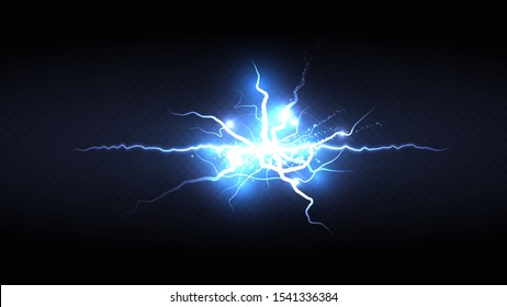 Abstract background in the form of spark. Powerful charge causing a lot of sparks. Holiday spark