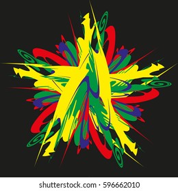 abstract background in the form of stars
