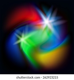 Abstract background in the form of a swirl of colored spots. Vector illustration