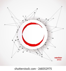 Abstract background with a form for the text. Vector illustration.