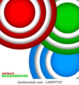 Abstract background in the form of three circles