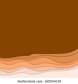 Abstract background, the form of waves with shadow. Smooth twist light lines abstract background. Wave abstract dynamic design with place for your message