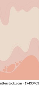 fondo abstracto en forma de capas onduladas con una transición suave de color de la lechosa al rosa
