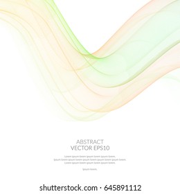 Abstract background with a form of wavy lines. Space for text.