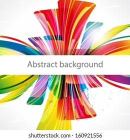 Abstract background forming by transparent design elements.