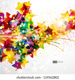 Abstract background forming by watercolor paint splashes.