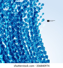 Abstract background with fountain drops.