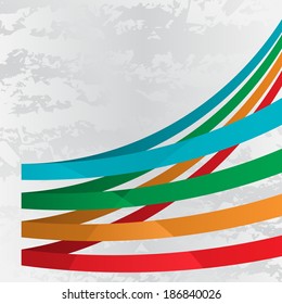 Abstract background with four lines different colors. eps10