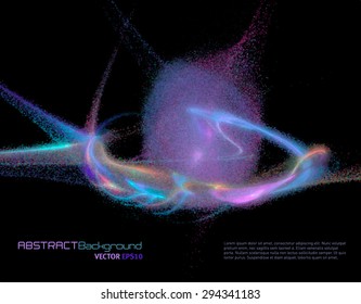 Abstract background with fractal form for business presentation. Vector illustration.