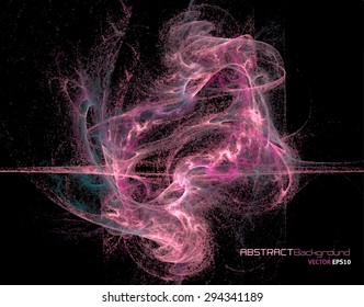 Abstract background with fractal form for business presentation. Vector illustration.