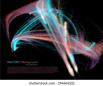 Abstract background with fractal form for business presentation. Vector illustration.