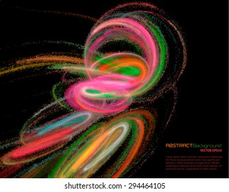 Abstract background with fractal form for business presentation. Vector illustration.