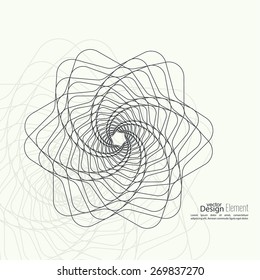 Abstract background with fractal, geometry, mesh element.