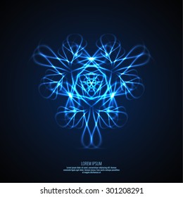Abstract background with fractal. Vector. 