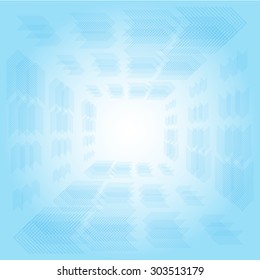 Abstract background with frame arrow and blue color tone, vector illustration