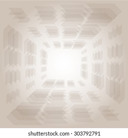 Abstract background with frame arrow and brown color tone, vector illustration
