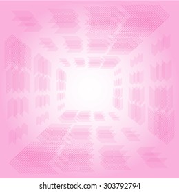 Abstract background with frame arrow and pink color tone, vector illustration
