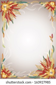 Abstract background frame in autumn colours