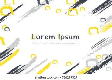 Abstract Background and Frame with Brush Strokes and Copy Space for Text. Posters Banners or Cards Design