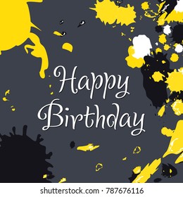 Abstract Background and Frame with Brush Strokes and Copy Space for Text. Posters Banners or Cards Design