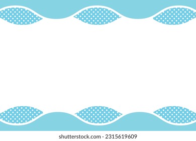 Abstract Background Frame with Flowing Water Resembling a Vector Sea