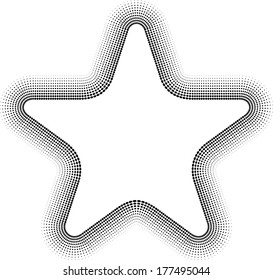 abstract background, frame with halftone texture.