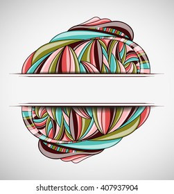 Abstract  background with frame. Illustration 10 version