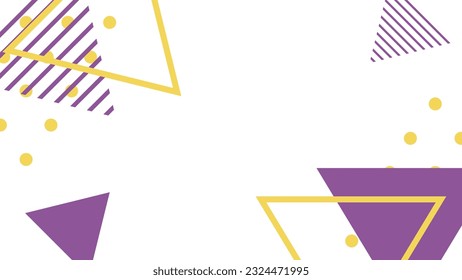 Ilustración del marco de fondo abstracto con triángulos dispuestos al azar.